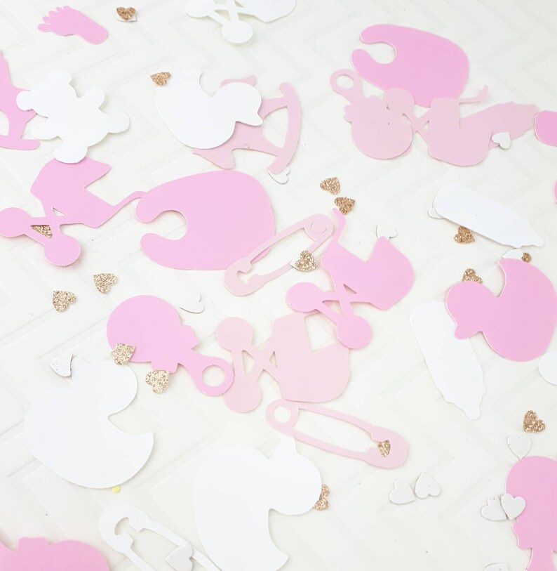 Baby Girl Confetti. Baby Shower Confetti. Girl Baby Shower Etsy