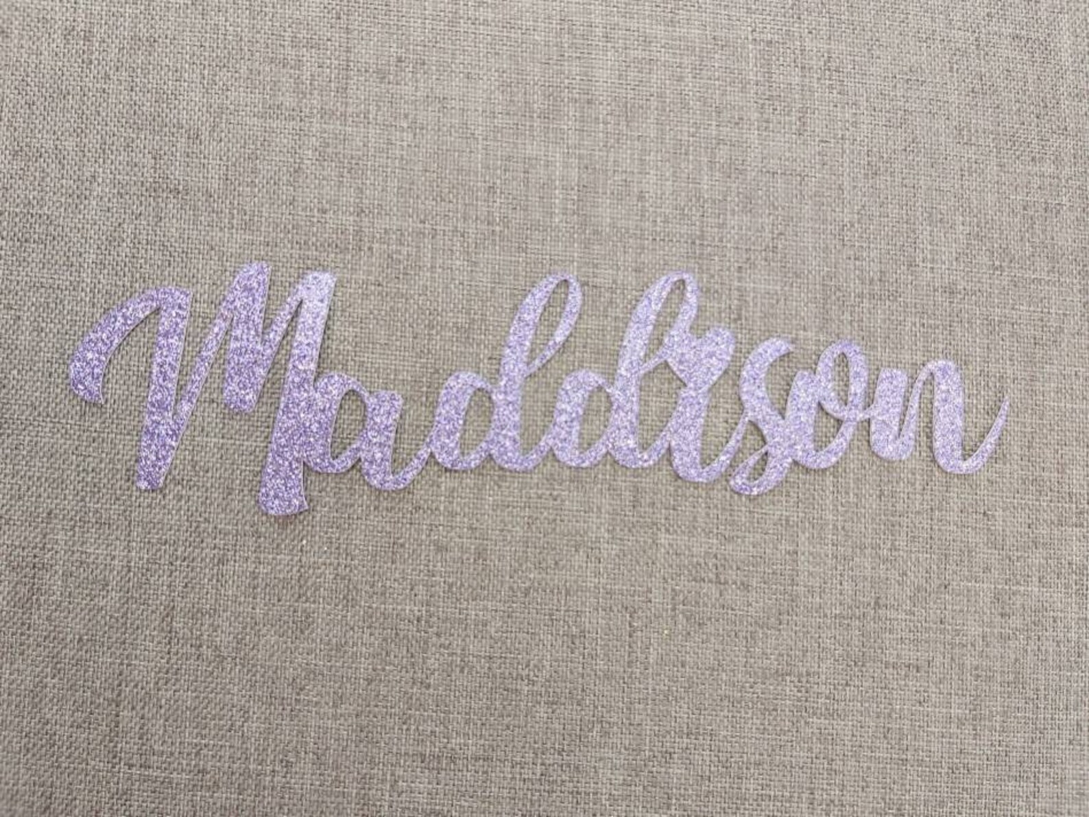 Cardstock Name Sign 8 Glitter Color Choices Use for DIY Cake Etsy