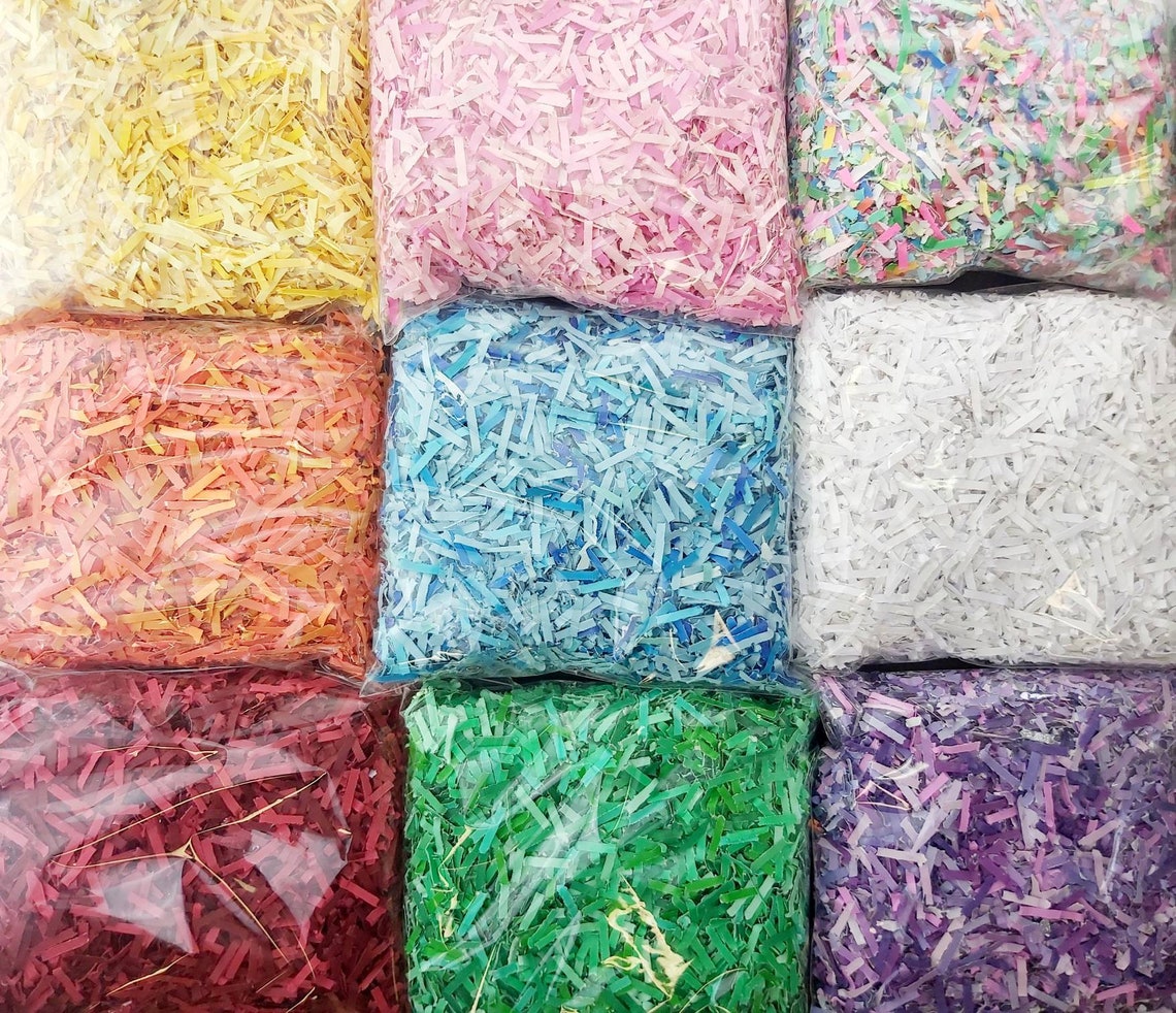 Bulk Shredded Paper Confetti Basket Shred Party Confetti Etsy