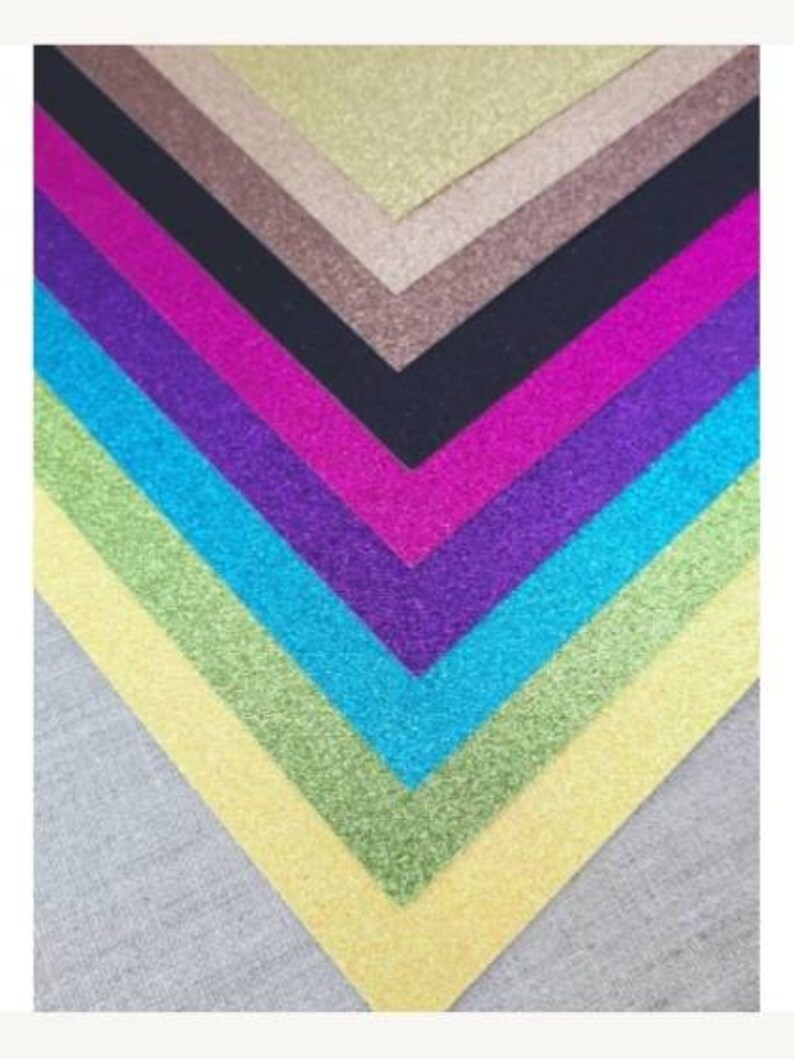 Cardstock Name Sign 11 Glitter Colors Use for DIY Cake Etsy