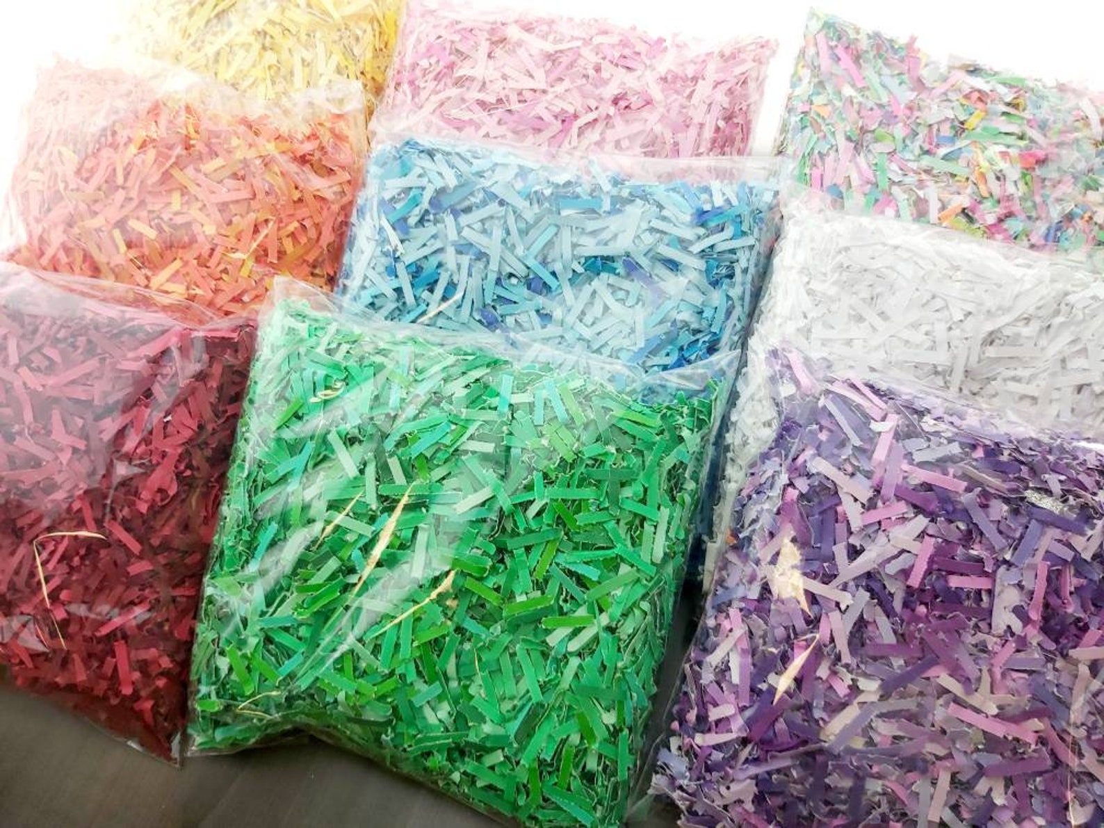 Purple Bulk Shredded Paper Confetti 100 Biodegradable 14 Etsy