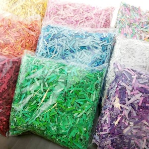 1 lb Confetti Paper Shred, 100% Biodegradable, party Decorations, Gift Box Fill, 14 Colors