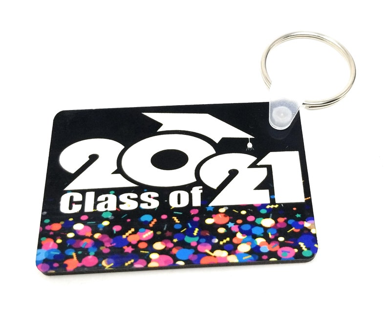 Graduation Keychain Class of 2021 Senior Gift Graduate Keepsake High School Senior Present Graduation Cap for Her or Him Custom Gift