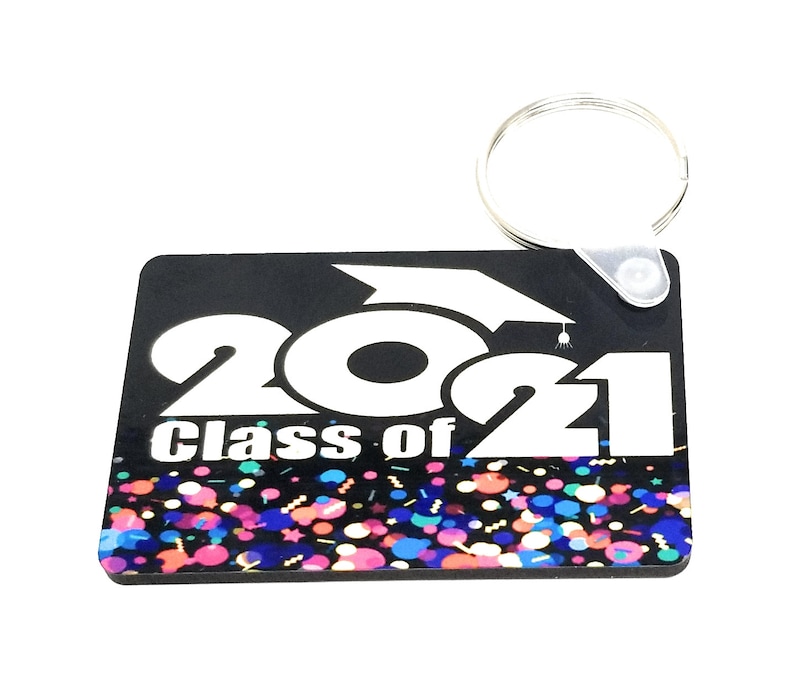 Graduation Keychain Class of 2021 Senior Gift Graduate Keepsake High School Senior Present Graduation Cap for Her or Him Custom Gift