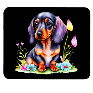 Dachshund Mouse Pad Weiner Dog Lover Desk Mat Best Veterinarian Gift for Home Office Decor