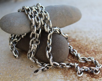 Chain,Sterling silver 925 chain,Man's chain,Man's necklace,Silver chain,Links chain,Handmade silver chain,Men's silver chain,Gift for him