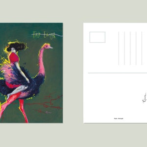 Cartolina Stampa Arte Illustrazione - Fast enough