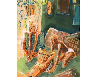 Whispers of Revolution – Slow Love – Lust & Light – Queer Intimacy Bedroom Poster
