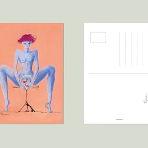 Postkartendruck-Kunstillustration - Rand