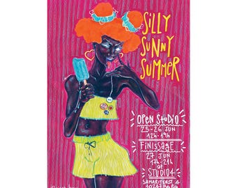 SILLY SUNNY SUMMER – Art Print Rebel Berlin Woman