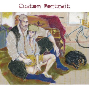 Ritratto Personalizzato Dipinto Originale - tecnica mista