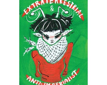 Extraterrestrial – Break the Frame – Queer Political Art Print | Slow Love as Resistance