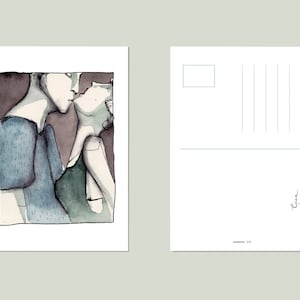 Cartolina Stampa Arte Illustrazione -  Assenza III