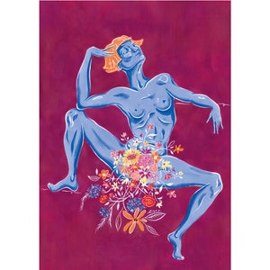 GARDENING &quot;Crotch&quot; - Poster Art Queer Feminist Body Positivity
