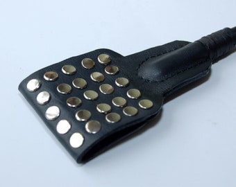 Riding crop, handmade, leather.