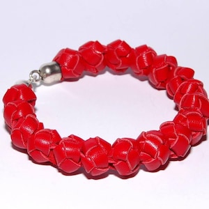 leather bracelet, bracelet balls