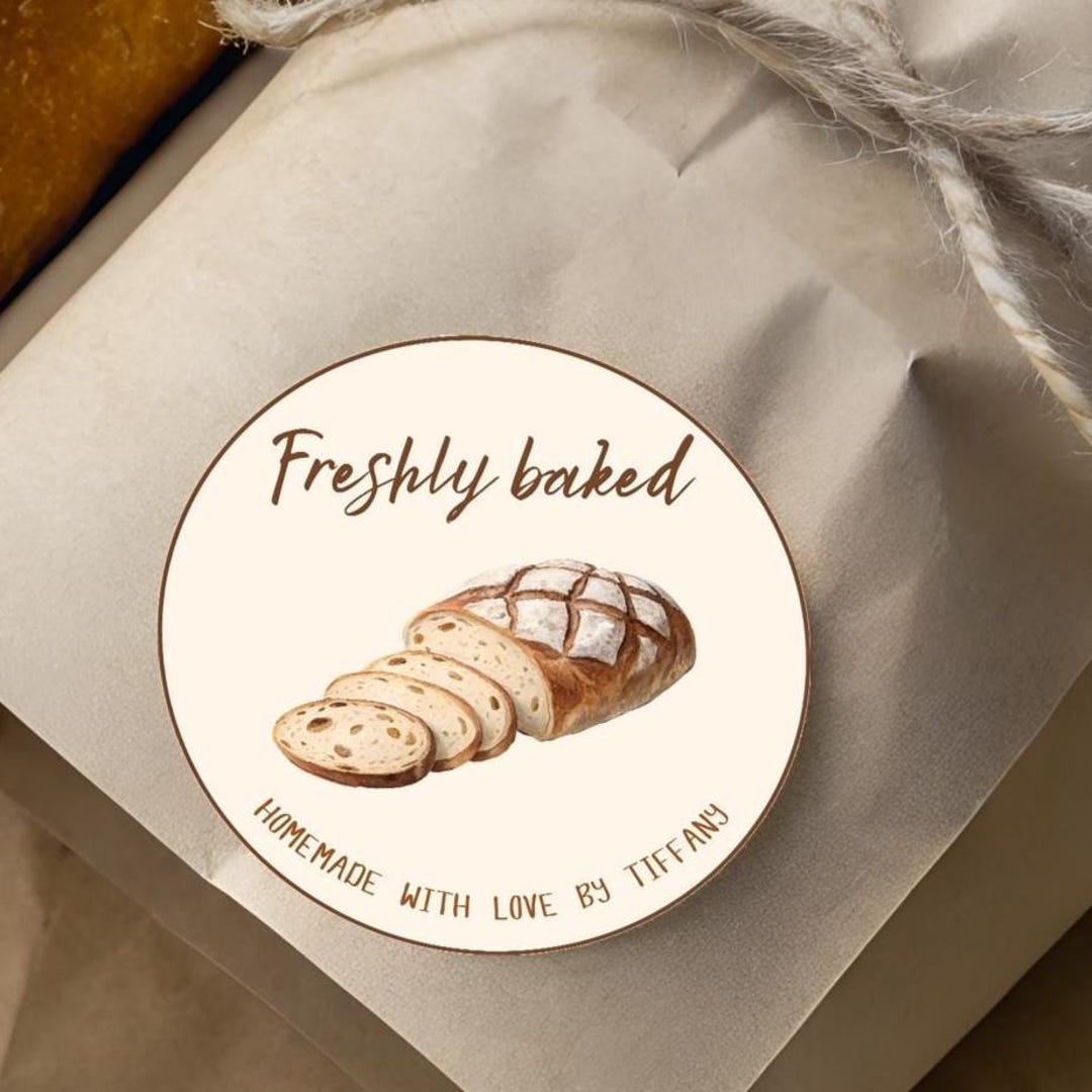 Freshly Baked Tag Editable Template, Homemade Bakery Printable Label ...