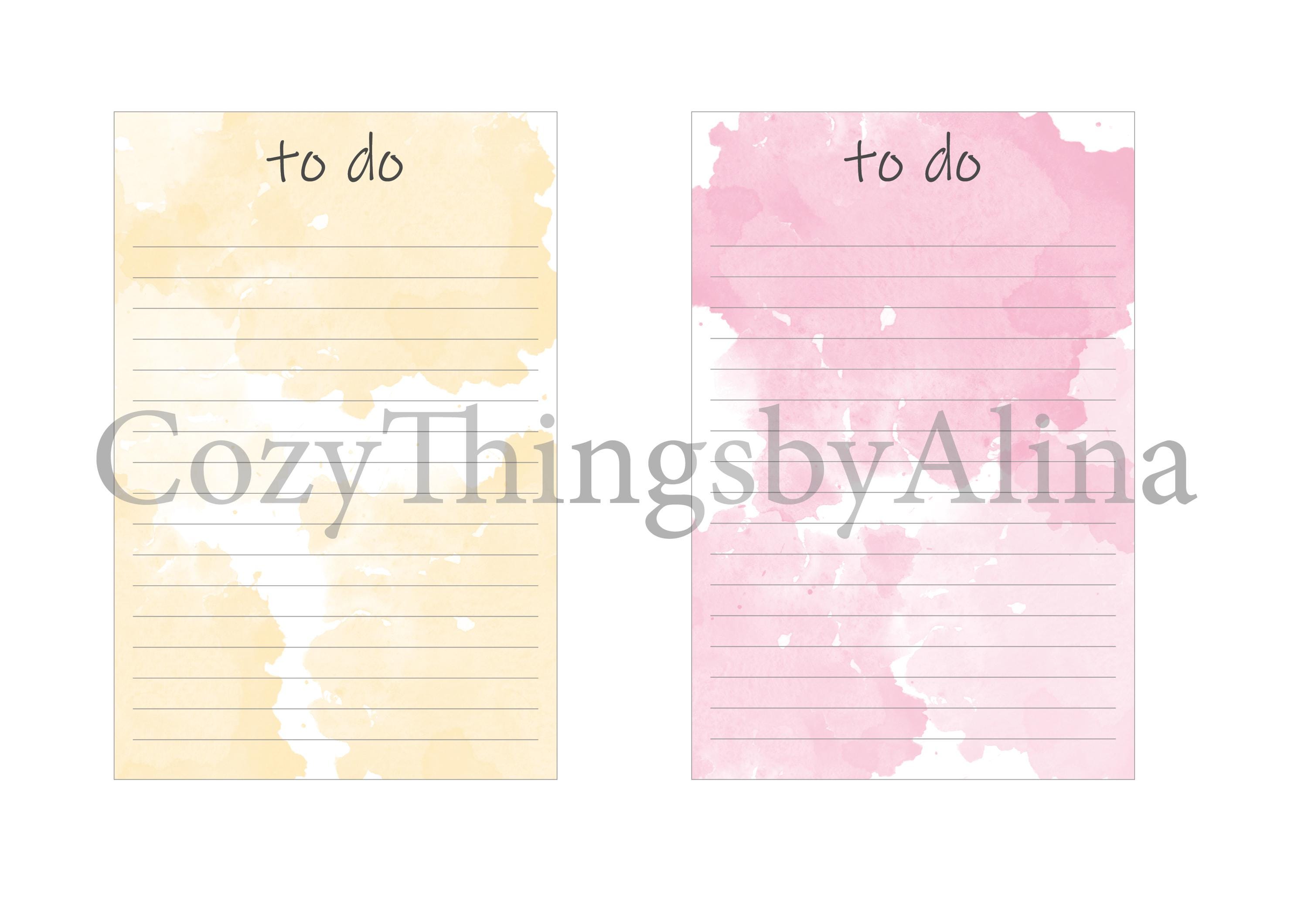 Printable To-do List Bundle, Cute Task Sheets, Daily Work Planner, Tear ...