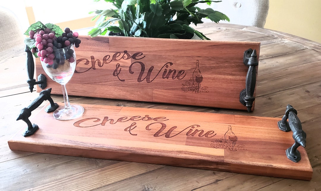 Solid Wood Cheese Board Cutting Board Serving Tray Etsy