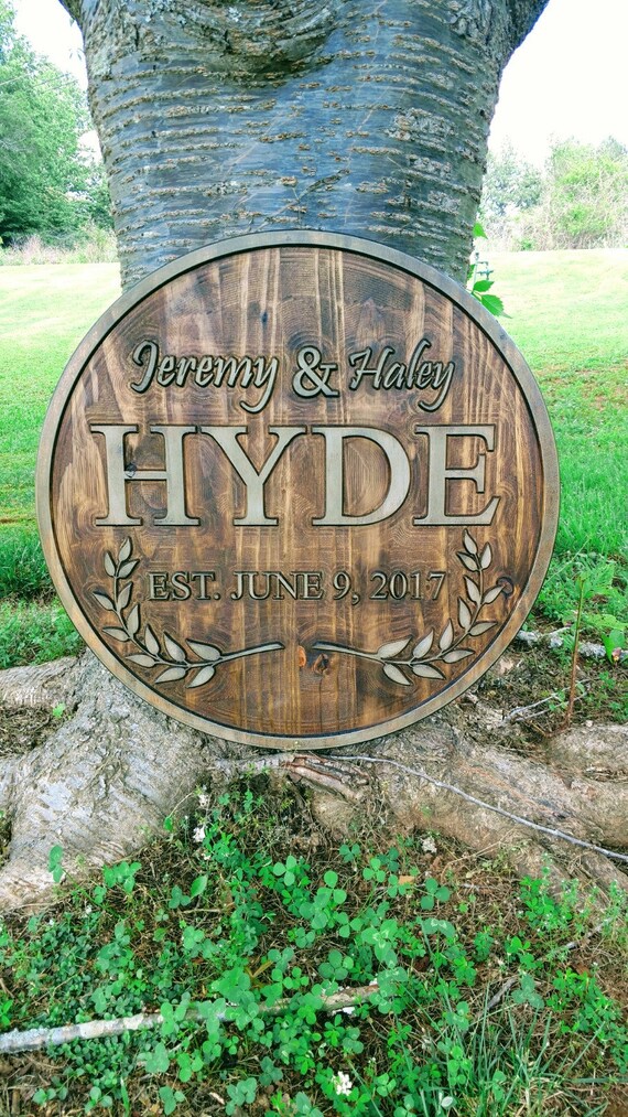 Custom 24" Wooden Wedding Plaque-Wedding Gift, Anniversary, New Home Gift, Wood Sign