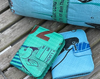 Recycled Fish Feed Bag Purse: Fair Trade Women Artisans, Cambodia