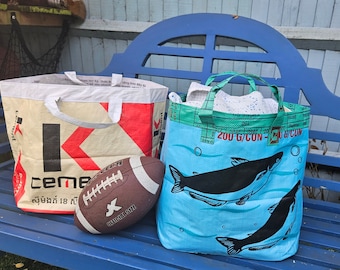 Fairtrade Recycled Cement Bag: Beach/Toy Storage Bag
