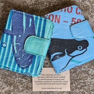 Recycled Fish Feed Bag Purse: Fair Trade Women Artisans, Cambodia image 8