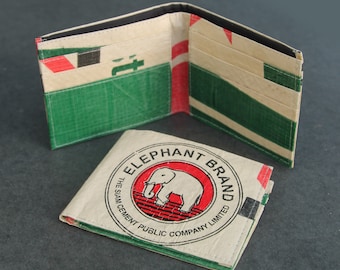 Elephant Cement Wallet, Recycled Fairtrade Wallet