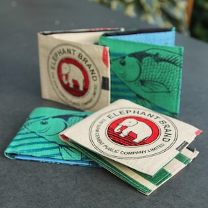 Recycled Fairtrade Wallet //  Recycled Gift /Ethical wallet / ethical gift for him / men's gift / ethical gift / teenage boy gift,
