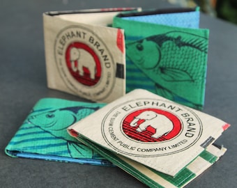 Recycled Fairtrade Wallet //  Recycled Gift /Ethical wallet / ethical gift for him / men's gift / ethical gift / teenage boy gift,