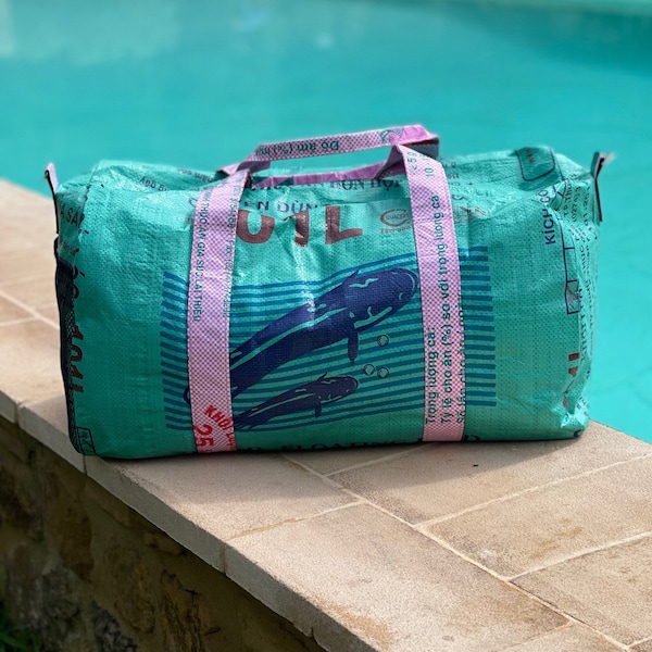 Recycled Fairtrade Weekend Bag // Travel Bag // Sports Bag // Ethical Weekend Bag
