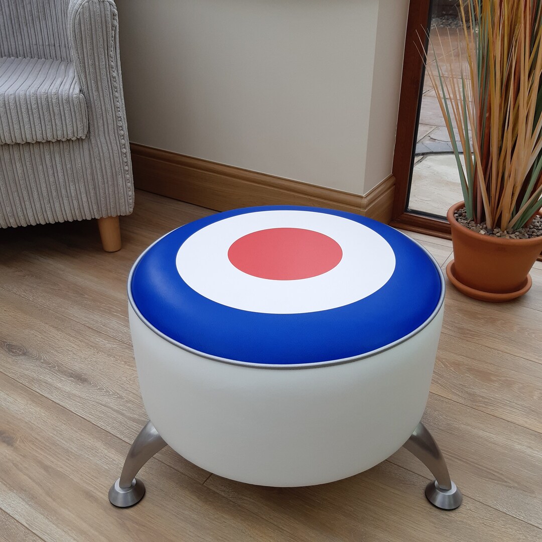 Mod Target Footstool RAF Roundel Footstool - Etsy Australia