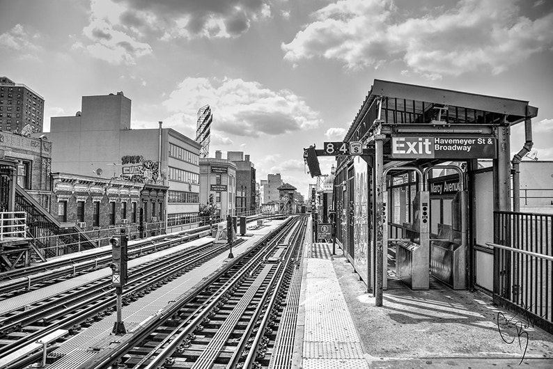 Marcy Avenue NYC New York City Canvas Print Gallery Wrapped Etsy