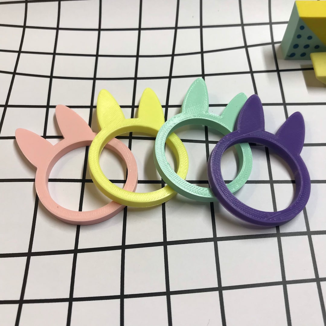 Set of 4 Assorted Napkin Rings • Set of 4 Napkin Rings • Family Napkin ...