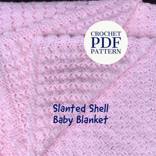 Crochet Shell Stitch Baby Blanket Pattern Easy Crochet for - Etsy