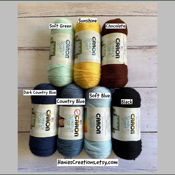 Caron Simply Soft Yarn 6oz  315yds 170g 288m No Dye Lot  100% Acrylic yarn  Yarn Destash  Crochet Knitting
