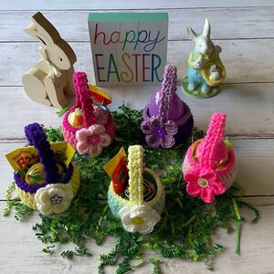 EASTER MINI BASKETS Crochet Baskets Easter Home Decor Easter Gift Easter Baskets For Kids Mini Easter Baskets