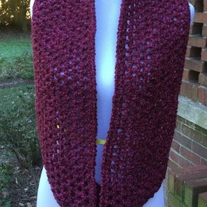 CROCHET INFINITY SCARF Bulky Hat Homespun Yarn Handmade Scarf and Hat ...