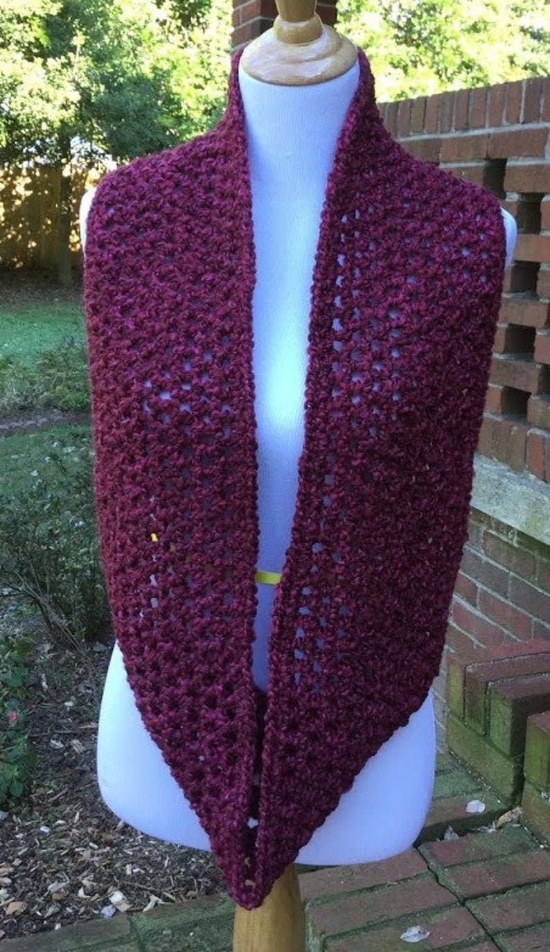 CROCHET INFINITY SCARF Bulky Hat Homespun Yarn Handmade Scarf and Hat ...