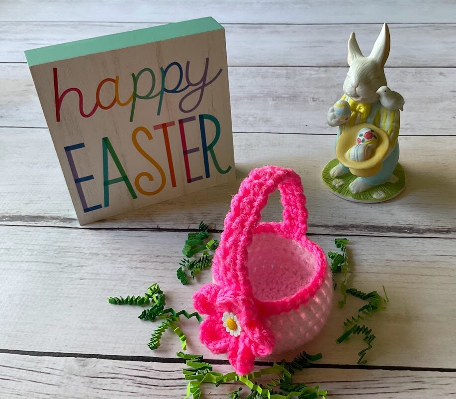 CROCHET PATTERN Easter Mini Basket Pattern Pdf Pattern Instant Download ...