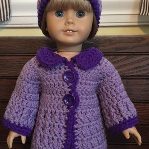 DOLL SWEATER PATTERN Crochet Doll Sweater and Hat Pattern for 18 Inch ...