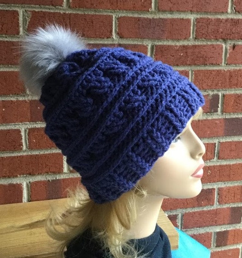 Sweeney Beanie Crochet Winter Hat Faux 