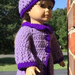 DOLL SWEATER PATTERN Crochet Doll Sweater and Hat Pattern for 18 Inch ...