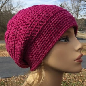 CROCHET PDF PATTERNS Instant Download Crochet Slouch Hat Pattern ...