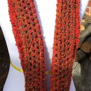 CROCHET INFINITY SCARF Homespun Yarn Handmade Scarf Chunky Soft and ...