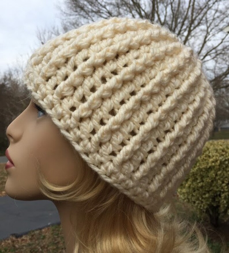 HAT PDF PATTERN Crochet Chunky Beanie Pattern Instant Download Gift for ...