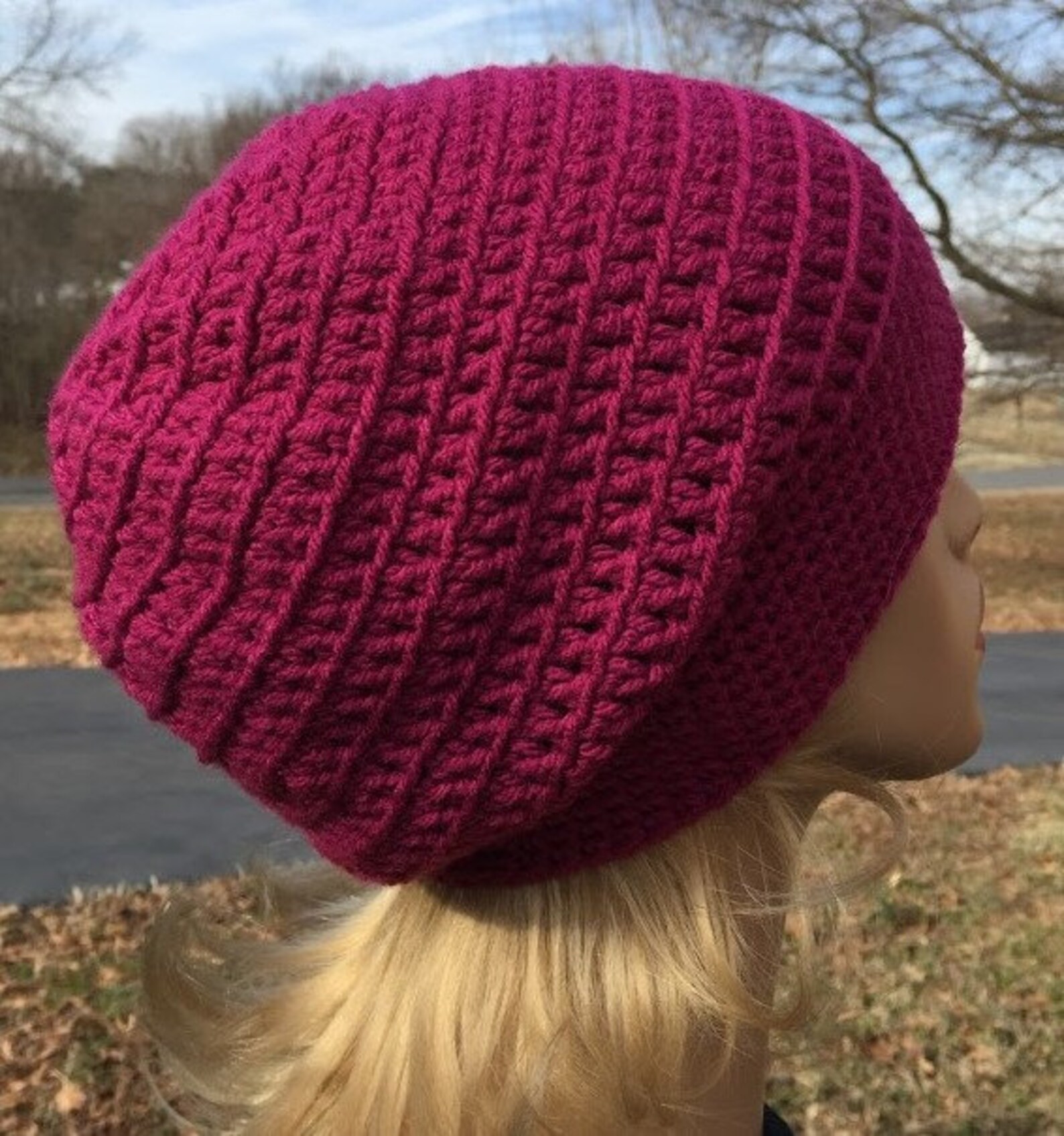 SLOUCH HAT PDF Pattern Crochet Slouch Hat Pattern Instant Download Easy ...