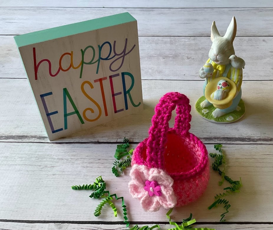 CROCHET PATTERN Easter Mini Basket Pattern Pdf Pattern Instant Download ...