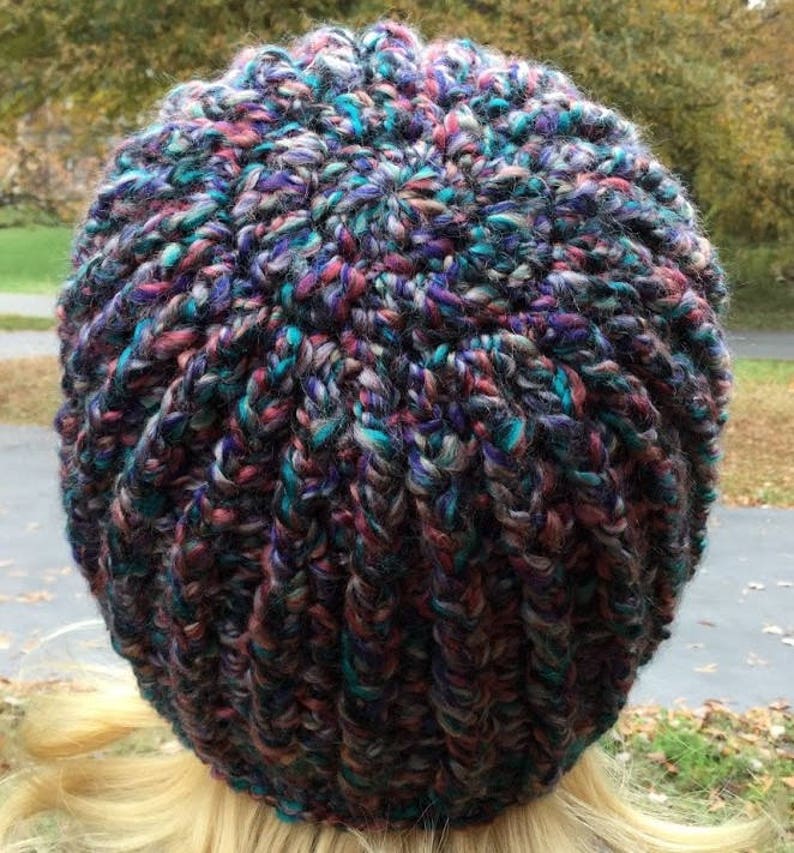 CROCHET INFINITY SCARF Bulky Hat Homespun Yarn Handmade Scarf and Hat ...