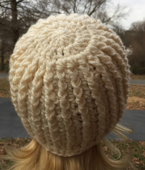 HAT PDF PATTERN Crochet Chunky Beanie Pattern Instant Download Gift for ...